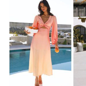 NWT Hello Molly BOLDLY SEEN MAXI DRESS PINK